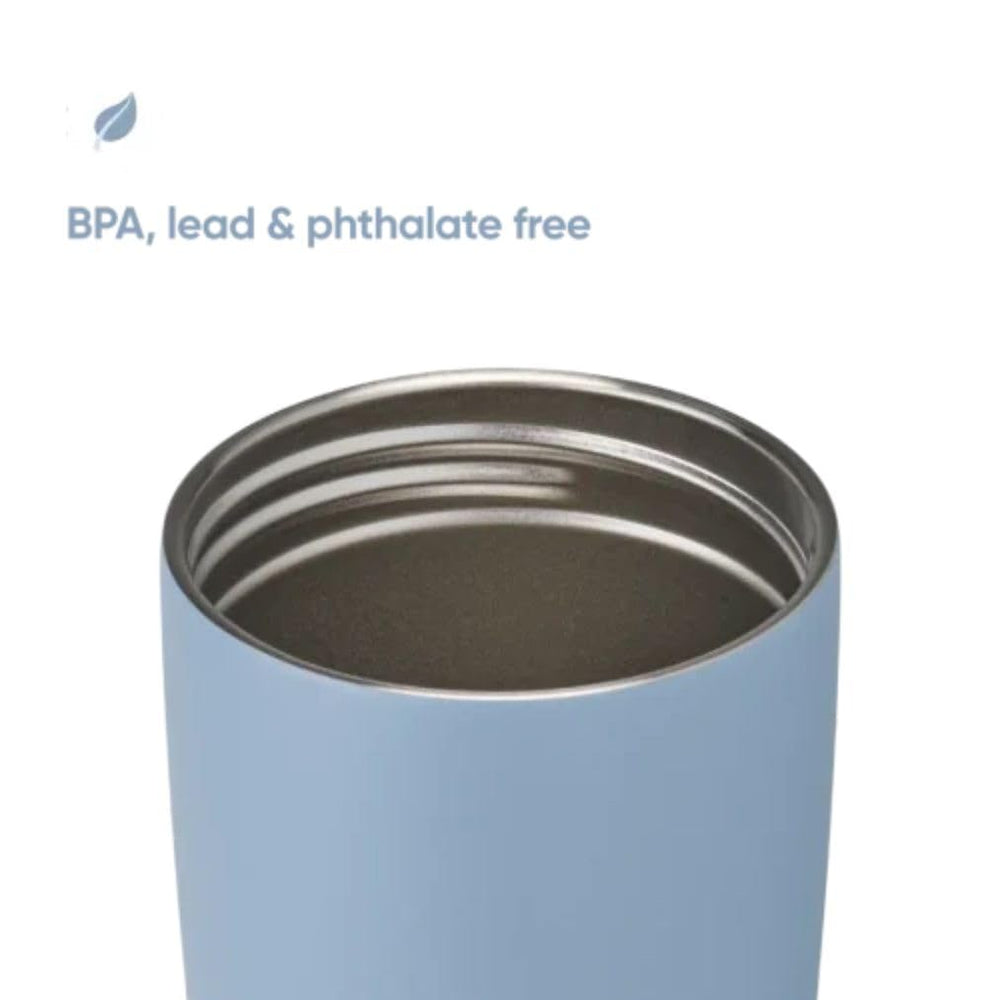 Owala SmoothSip Slider Insulated Stainless Steel Coffee Tumbler, Reusable Iced Coffee Cup, Hot Coffee Travel Mug, BPA Free 12 oz, Lakeside 🍁 All In One Marketplace Canada