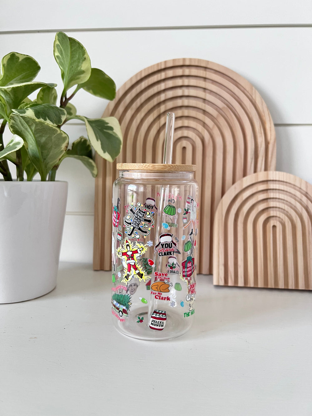 Christmas Vacation Glass Cup