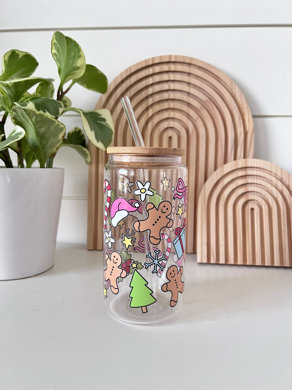 Christmas Glass Cup