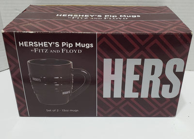 Hershey's Pip Mugs by Fitz And Floyd - Set Of 2