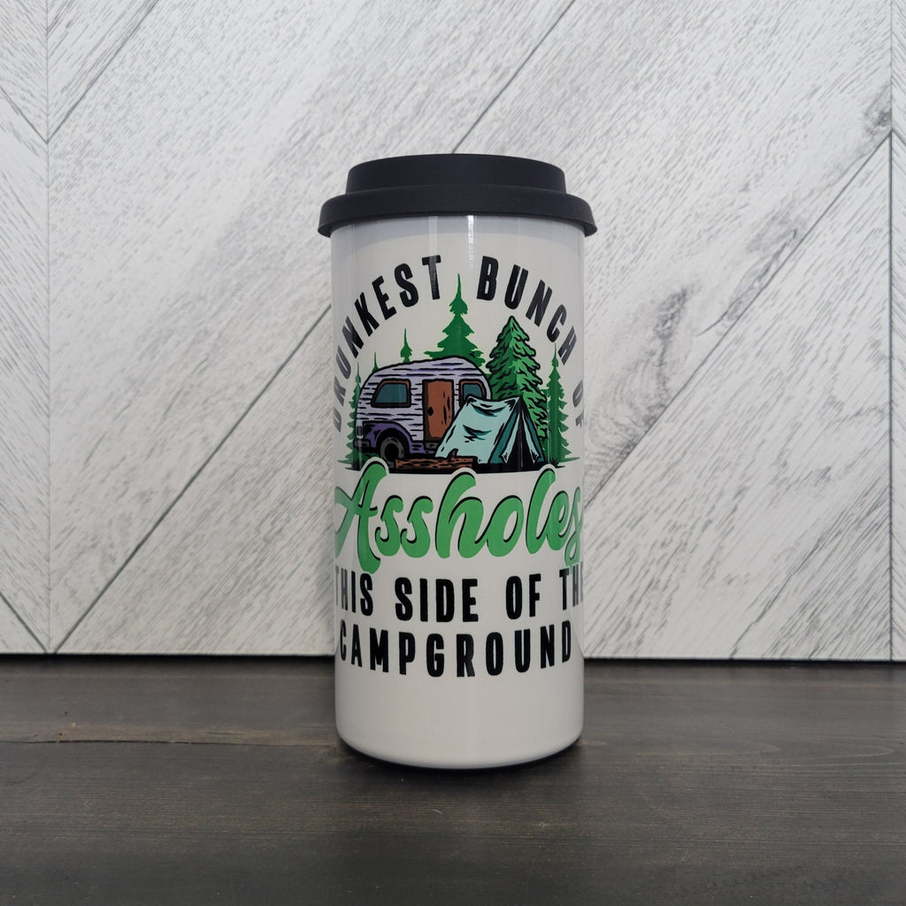 Drunkest Bunch Of Assholes 16oz Stainless Steel Tumbler | Lake Drink Cup