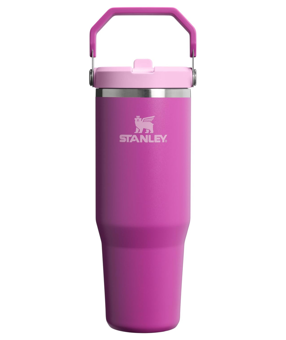 STANLEY IceFlow 2.0 Flip Straw Tumbler with Handle 30 oz | Twist On Lid and Flip Up Straw | Leakproof Water Bottle | Insulated Stainless Steel | BPA-Free | Dark Blossom 🍁 All In One Marketplace Canada