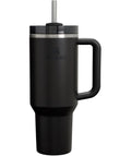 Stanley Quencher H2.0 Tumbler with Handle and Straw 40 oz | Flowstate 3-Position Lid | Cup Holder Compatible for Travel | Insulated Stainless Steel Cup | BPA-Free | Black 2.0 🍁 All In One Marketplace Canada