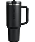 Stanley Quencher ProTour Flip Straw Tumbler with Leakproof Lid 40 oz | Built-in Straw and Handle | Cup Holder Compatible for Travel | Insulated Stainless Steel Cup | BPA-Free | Black 2.0 🍁 All In One Marketplace Canada