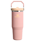 STANLEY IceFlow 2.0 Flip Straw Tumbler with Handle 20 oz | Twist On Lid and Flip Up Straw | Leak Resistant Water Bottle | Insulated Stainless Steel | BPA-Free | Peach Rose 🍁 All In One Marketplace Canada