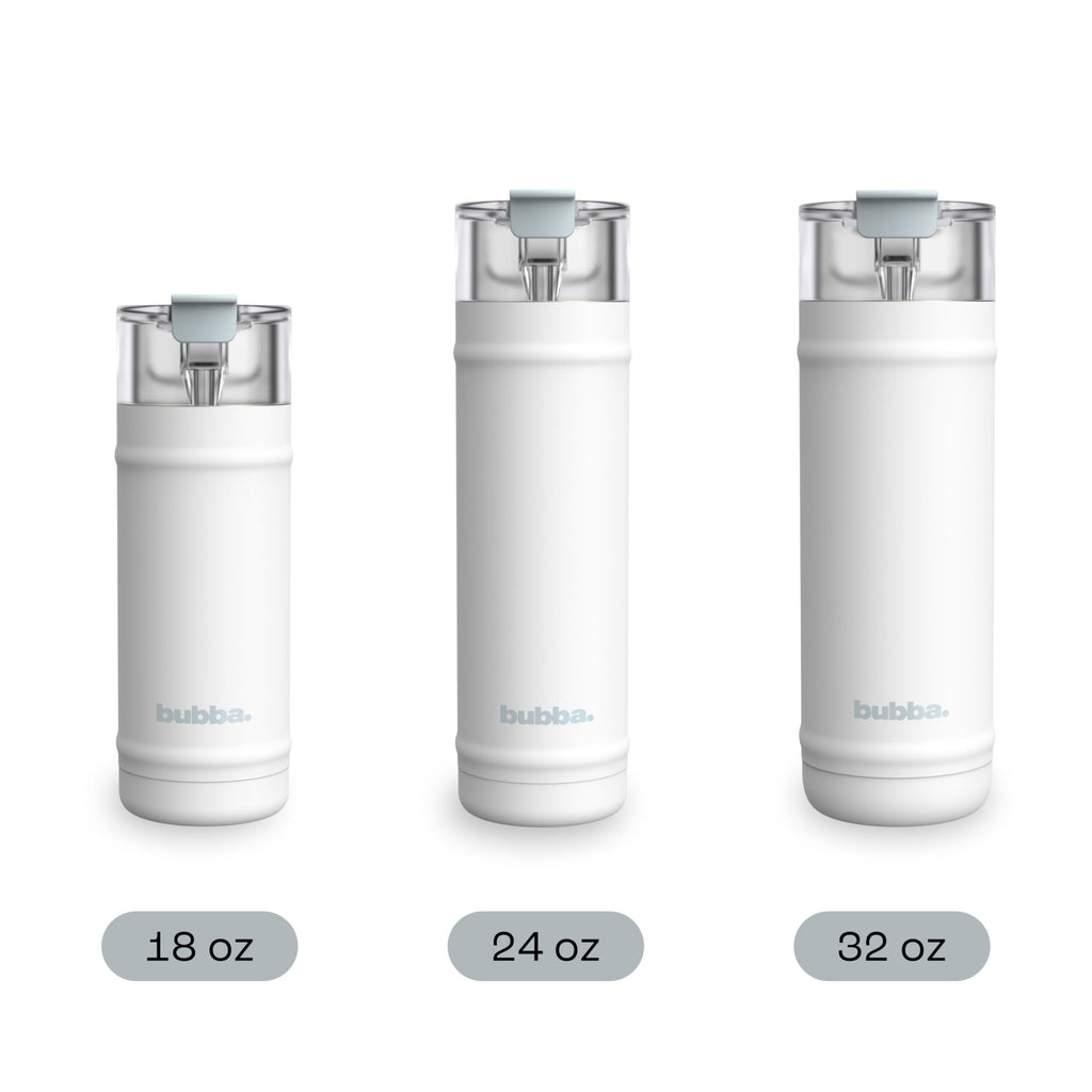 Bubba 24 oz Dualsip Water Bottle with Straw & 2-Way Lid | Leakproof Metal Tumbler | Insulated Stainless Steel | Reusable | Lightweight | Dishwasher Safe | Lead & BPA-Free | Fresh Kicks 🍁 All In One Marketplace Canada