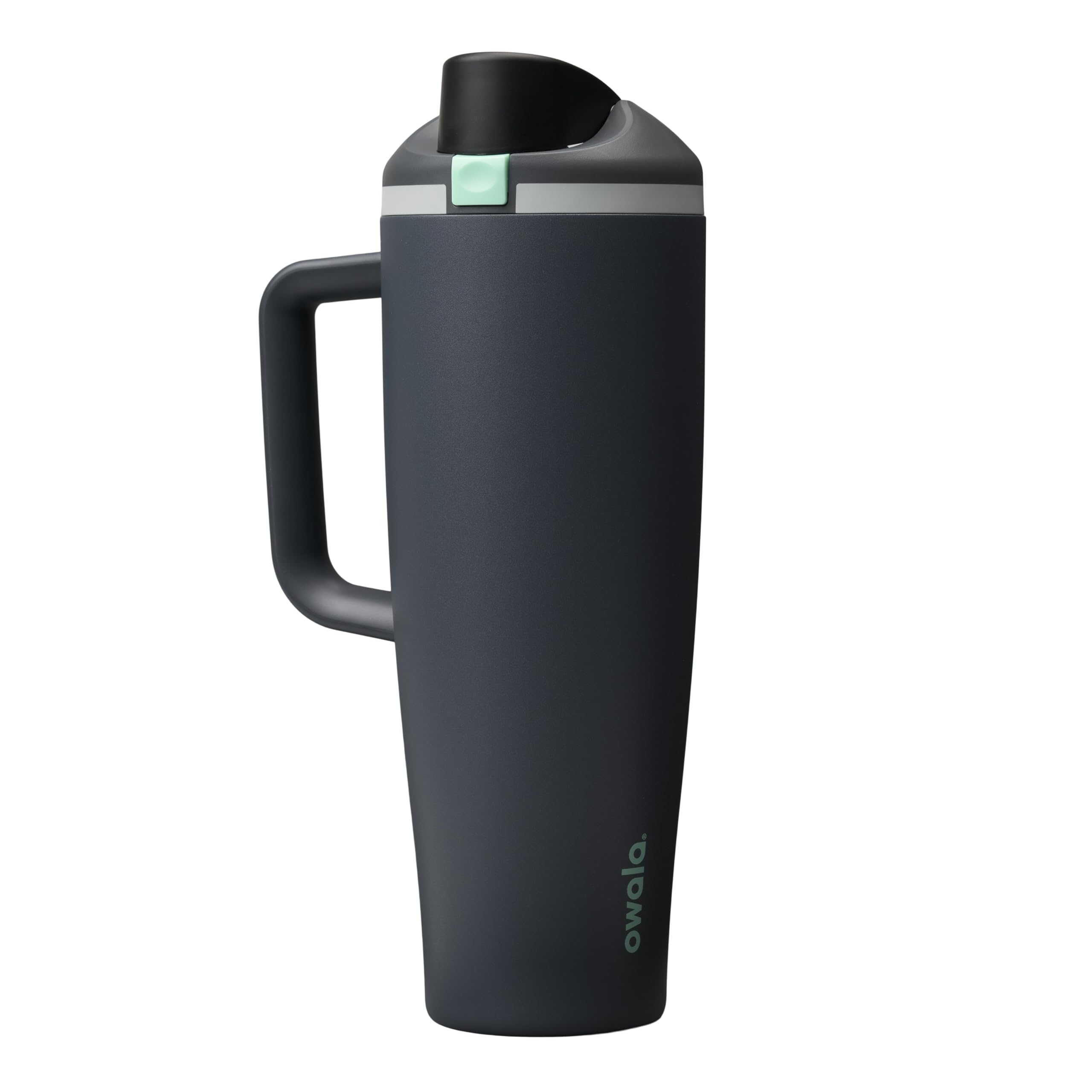 Owala FreeSip Tumbler Insulated Stainless Steel Water Bottle with Built-in Straw and Side Handle, for Travel, Work, School, and Sports, 40oz, BPA Free, Leak Proof, Foggy Tide 🍁 All In One Marketplace Canada