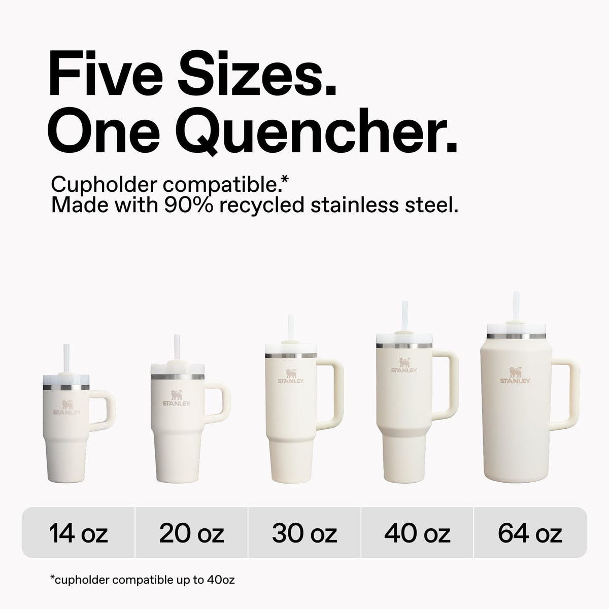 STANLEY Quencher H2.0 Tumbler with Handle and Straw 14 oz | Flowstate 3-Position Lid | Cup Holder Compatible for Travel | Insulated Stainless Steel Cup | BPA-Free | Daffodil 🍁 All In One Marketplace Canada