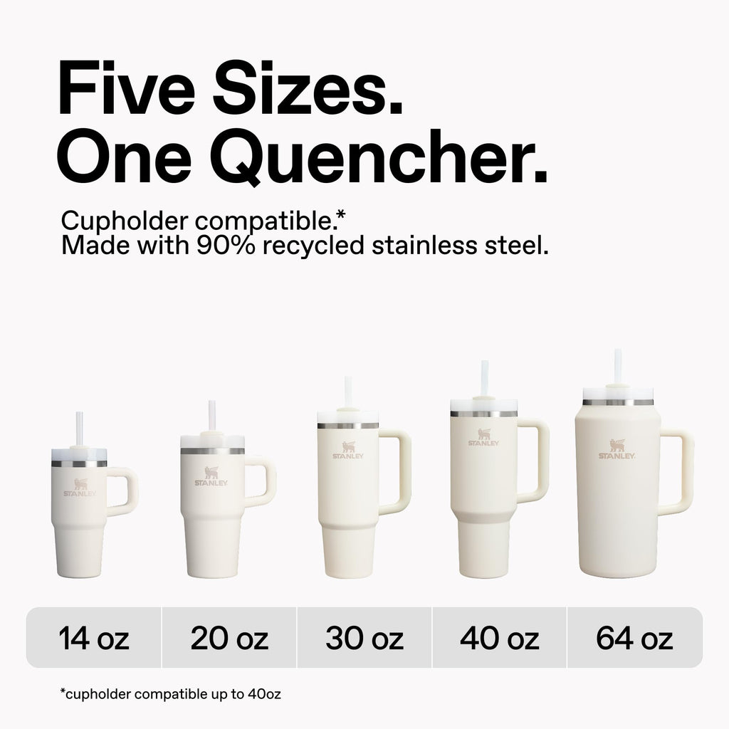 STANLEY Quencher H2.0 Tumbler with Handle and Straw 30 oz | Flowstate 3-Position Lid | Cup Holder Compatible for Travel | Insulated Stainless Steel Cup | BPA-Free | Coastal Teal 🍁 All In One Marketplace Canada