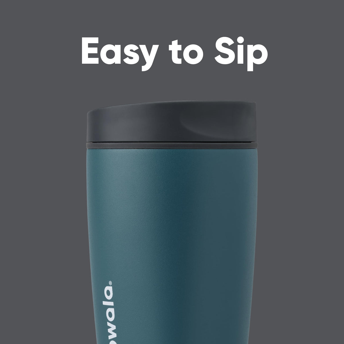 Owala SmoothSip Slider Insulated Stainless Steel Coffee Tumbler, Reusable Iced Coffee Cup, Hot Coffee Travel Mug, BPA Free 12 oz, High Dive 🍁 All In One Marketplace Canada