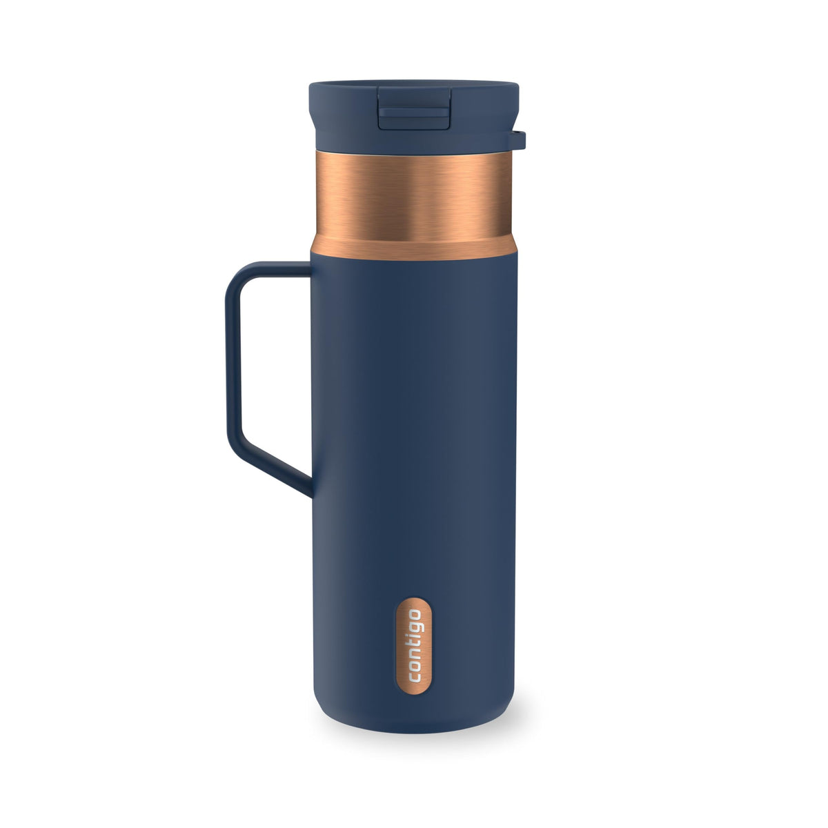 Contigo SnapSeal 20 oz Travel Mug w/Side Handle | Vacuum-Insulated Stainless Steel for Hot Coffee & Tea or Cold Drinks | Spill-Proof Lid w/Straw Compatibility | BPA & Lead-Free | Dishwasher Safe 🍁 All In One Marketplace Canada