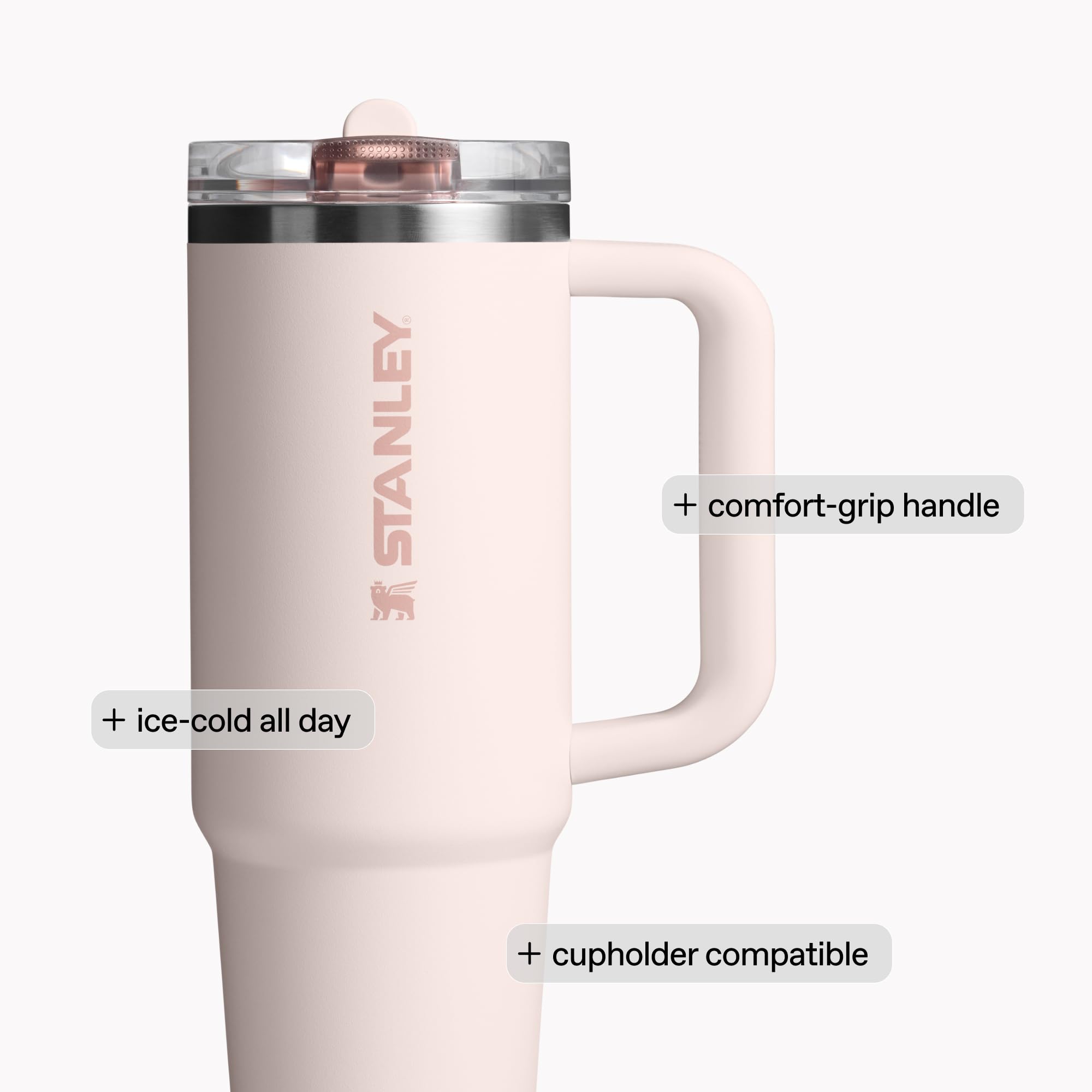 Stanley Quencher ProTour Flip Straw Tumbler with Leakproof Lid 30 oz | Built-in Straw & Handle | Cupholder Compatible for Travel | Insulated Stainless Steel Cup | BPA-Free | Purple Dust 🍁 All In One Marketplace Canada