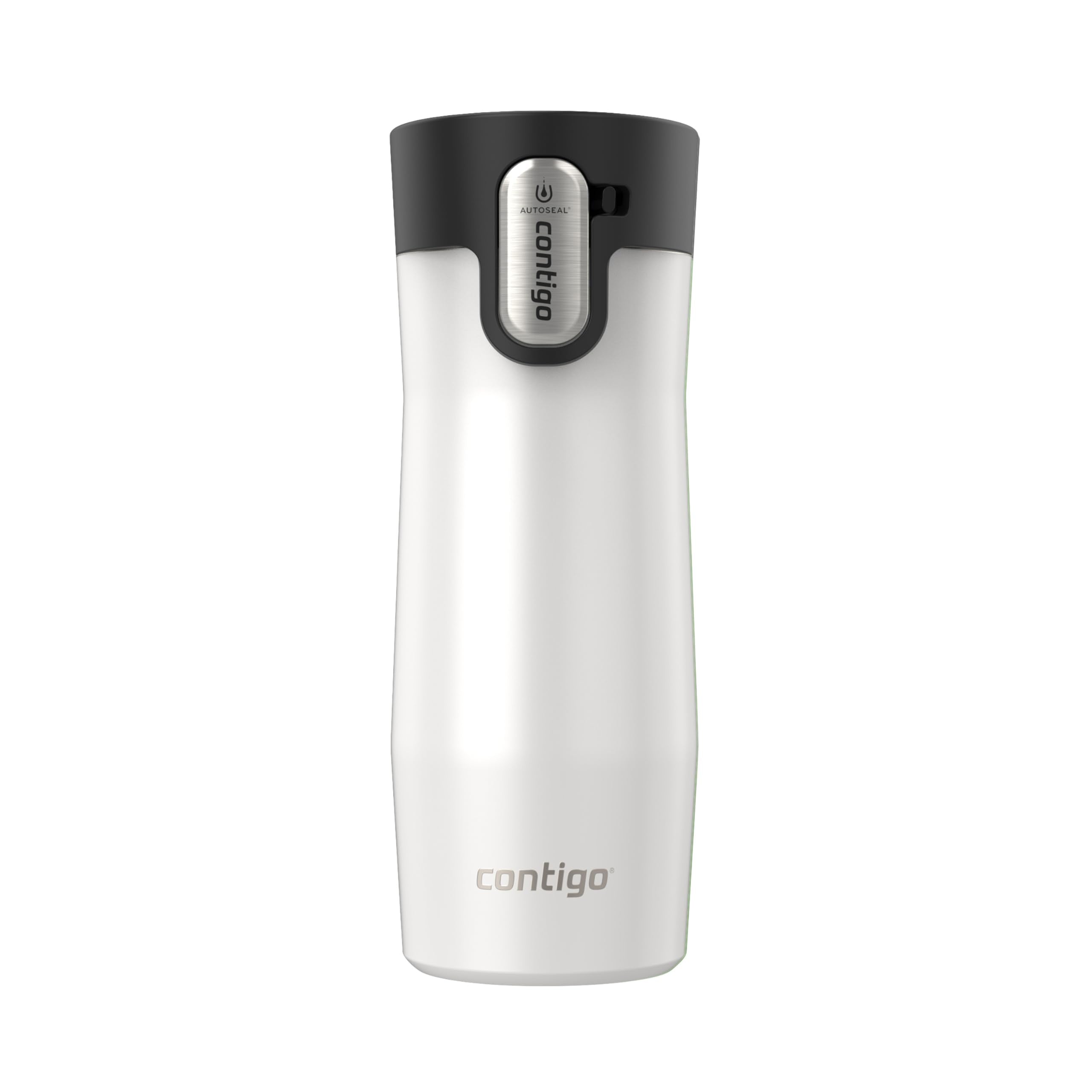 Contigo West Loop 3.0 Stainless Steel Travel Mug with Tea-Bag Hook & Spill-Proof Lid, Vacuum-Insulated Reusable Cup Coffee and Tea, 16 oz (473 mL), Salt - Keeps Drinks Hot up to 11 Hours 🍁 All In One Marketplace Canada