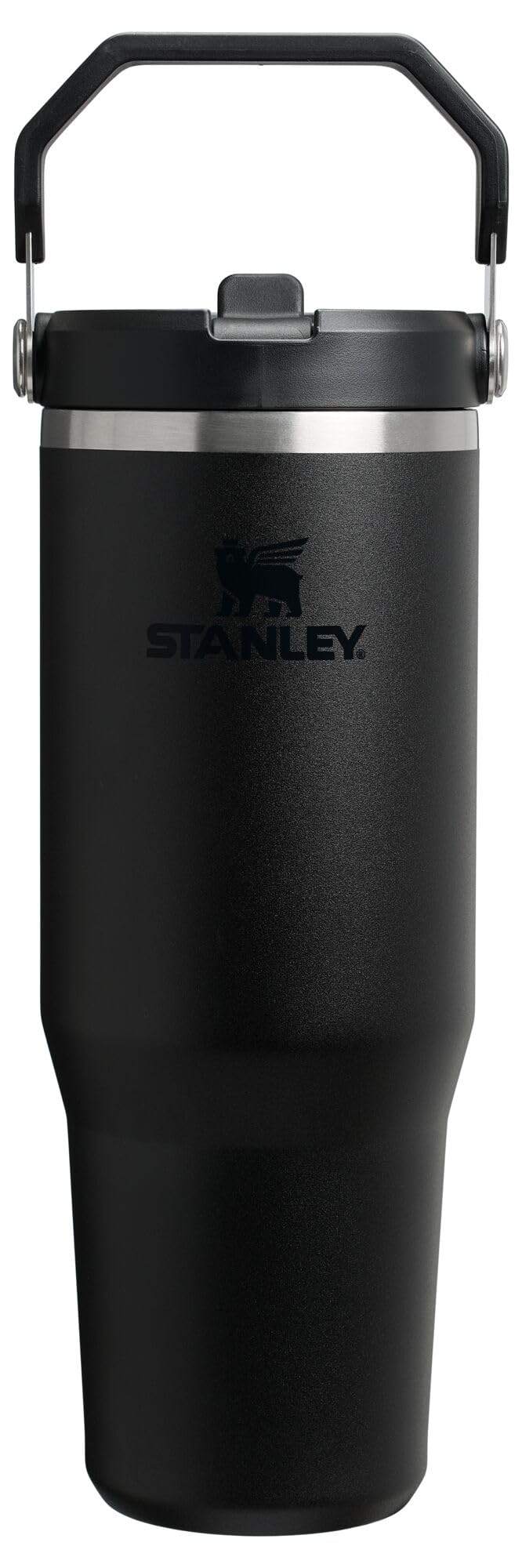STANLEY IceFlow 2.0 Flip Straw Tumbler with Handle 30 oz | Twist On Lid and Flip Up Straw | Leak Resistant Water Bottle | Insulated Stainless Steel | BPA-Free | Black 2.0 🍁 All In One Marketplace Canada