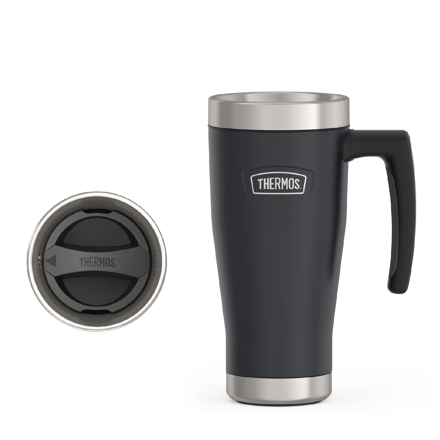 THERMOS ICON Stainless Steel Mug — 16 oz, Granite