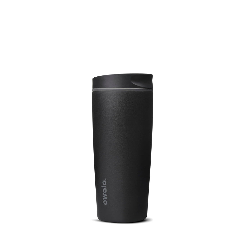 Owala SmoothSip Slider Insulated Stainless Steel Coffee Tumbler, Reusable Iced Coffee Cup, Hot Coffee Travel Mug, BPA Free 20 oz, Very Very Dark 🍁 All In One Marketplace Canada