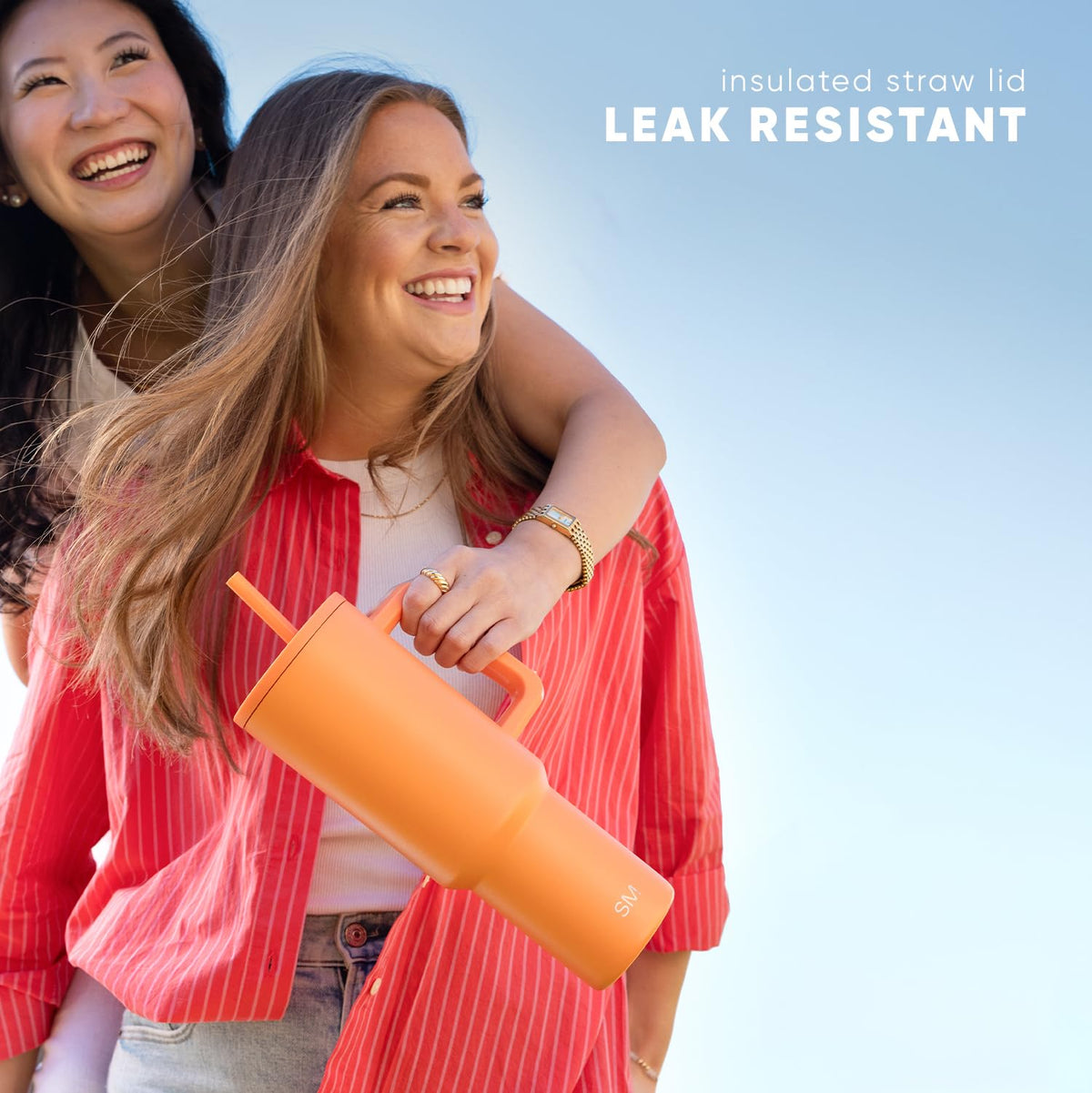 Simple Modern Tumbler with Handle and Straw | 30oz | Beige 🍁 All In One Marketplace Canada
