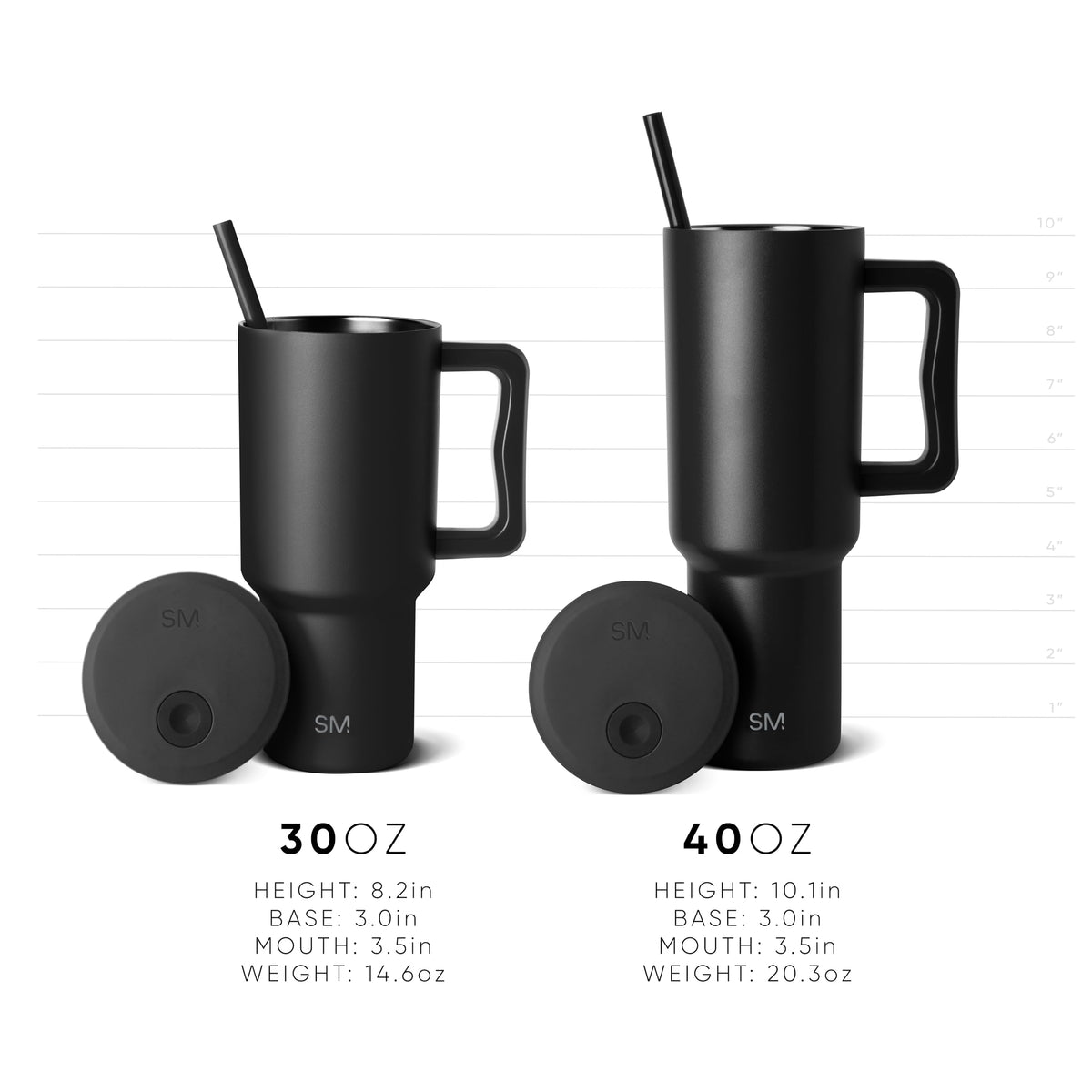 Simple Modern Tumbler with Handle and Straw | 40oz | Lavender 🍁 All In One Marketplace Canada