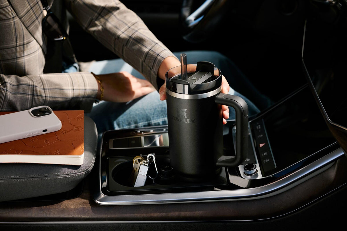 STANLEY Quencher H2.0 Tumbler with Handle and Straw 14 oz | Flowstate 3-Position Lid | Cup Holder Compatible for Travel | Insulated Stainless Steel Cup | BPA-Free | Soft Orchid 🍁 All In One Marketplace Canada