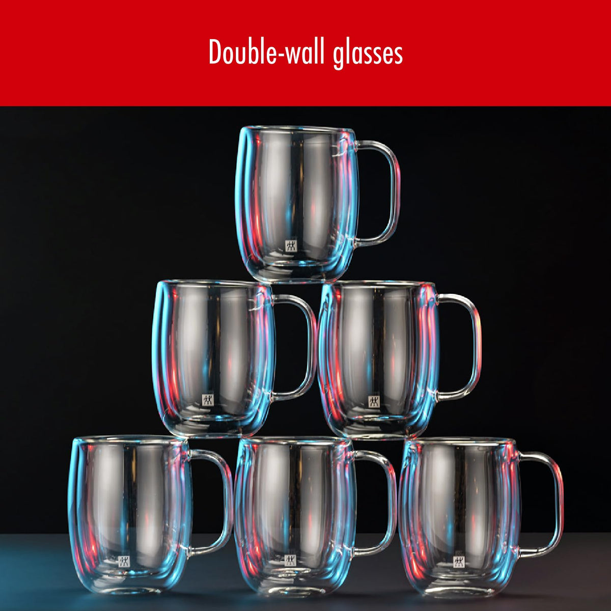ZWILLING Sorrento Plus Glass Mugs — 355 ml, Set of 2