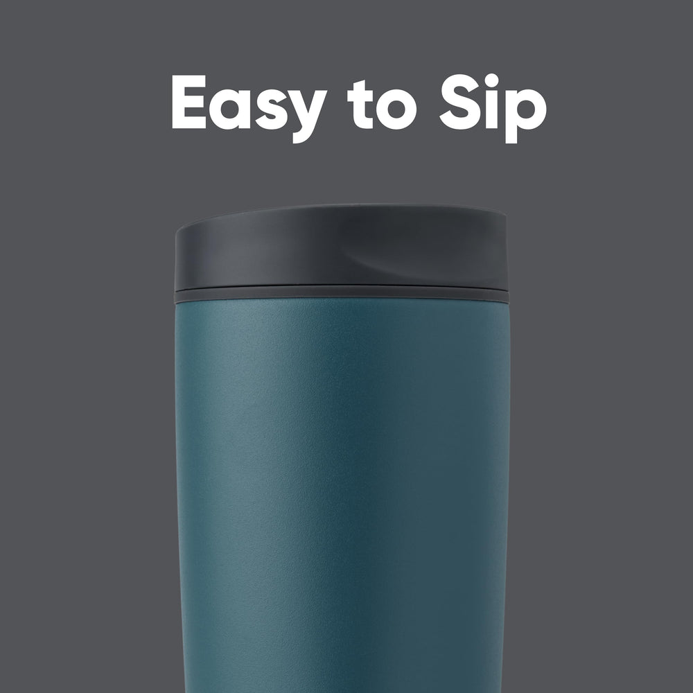 Owala SmoothSip Slider Insulated Stainless Steel Coffee Tumbler, Reusable Iced Coffee Cup, Hot Coffee Travel Mug, BPA Free 20 oz, High Dive 🍁 All In One Marketplace Canada