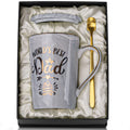 Fathers Day Gifts Presents for Dad - Dad Birthday Gift from Daughter, Son - World' s Best Dad Mug - Christmas Gift for Dad, New Dad, Husband - 14oz Grey Ceramic Coffee Mug, Greeting Card, Gift Box 🍁 All In One Marketplace Canada