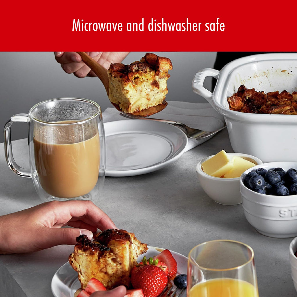 ZWILLING Sorrento Plus Glass Mugs — 355 ml, Set of 2