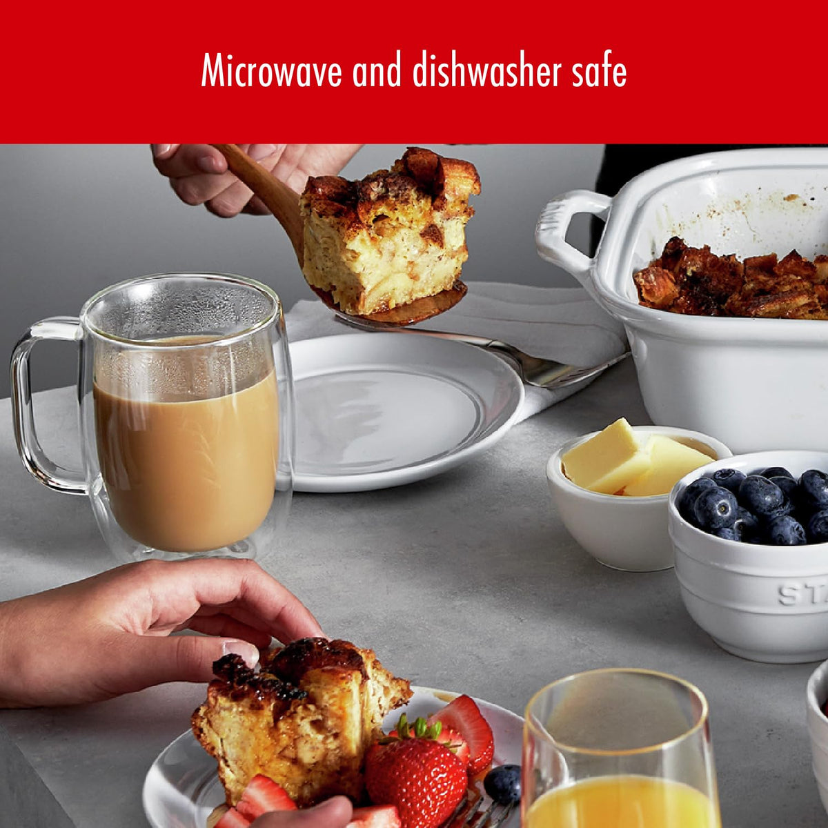 ZWILLING Sorrento Plus Glass Mugs — 355 ml, Set of 2