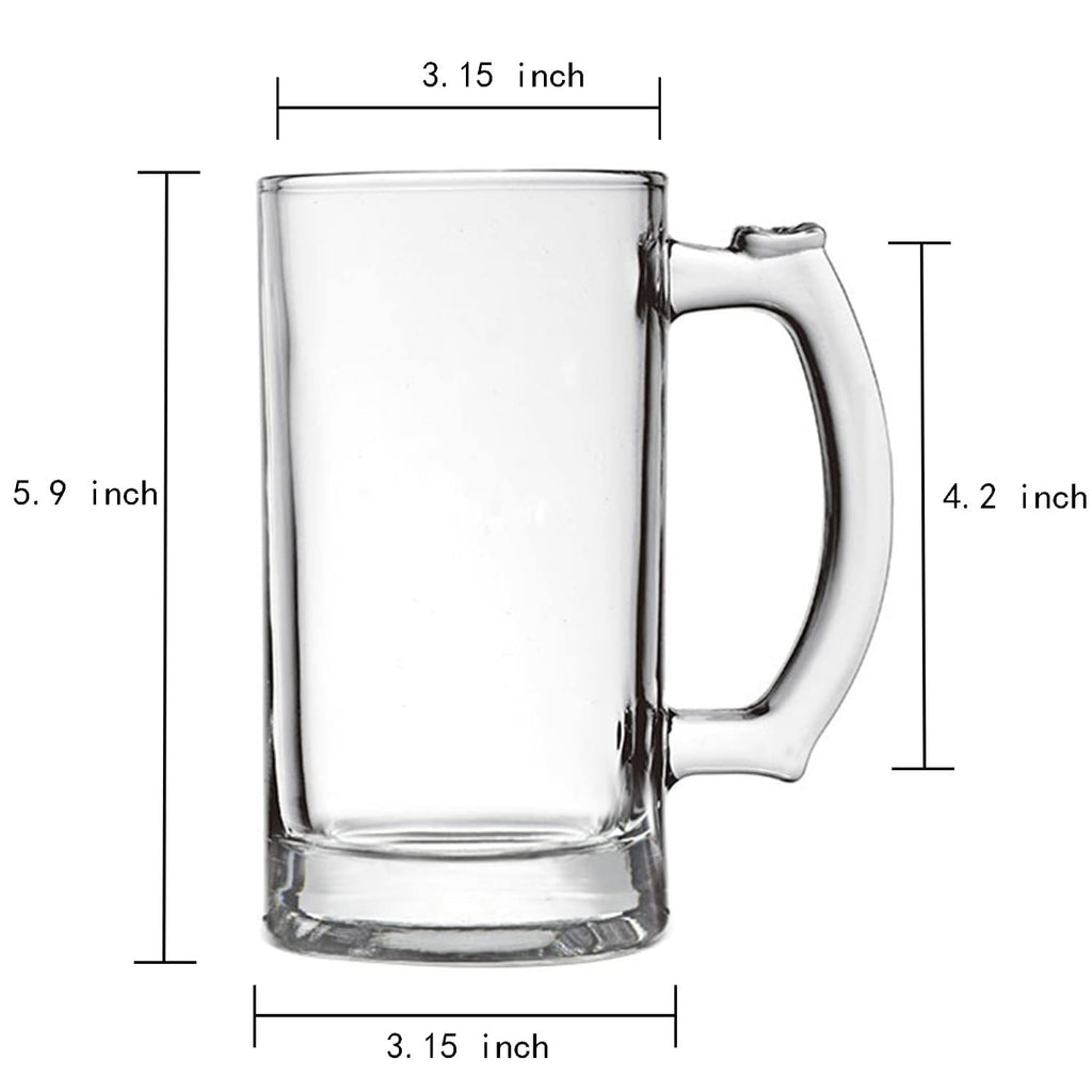 Beer Steins 17 Oz - Set of 2