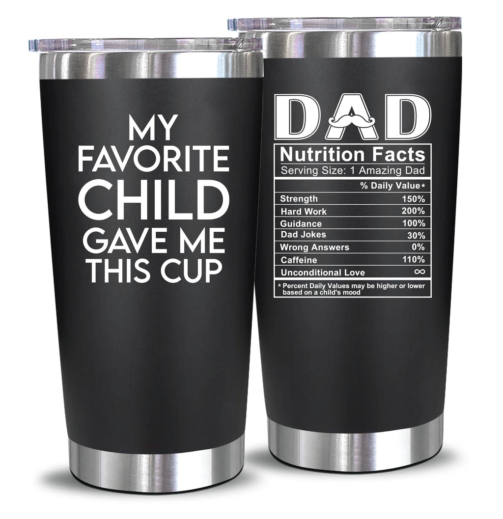 NewEleven Fathers Day Gift for Dad - Birthday Gift for Dad from Kids - Gifts for Husband - Birthday Present Ideas for Father from Daughter, Son - 20 Oz Tumbler 🍁 All In One Marketplace Canada
