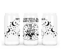 Crystal Ball Glass Can with Bamboo Lid