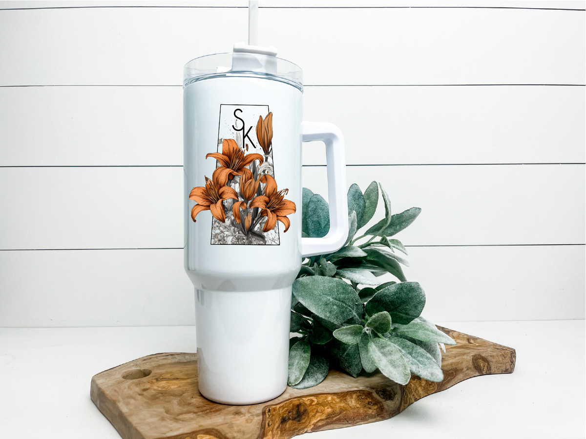 Lily Province 40oz Tumbler | Saskatchewan Tumbler