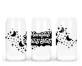 Manifest That Shit Glass Can with Bamboo Lid