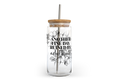 Ruined by Adulthood Glass Can with Bamboo Lid
