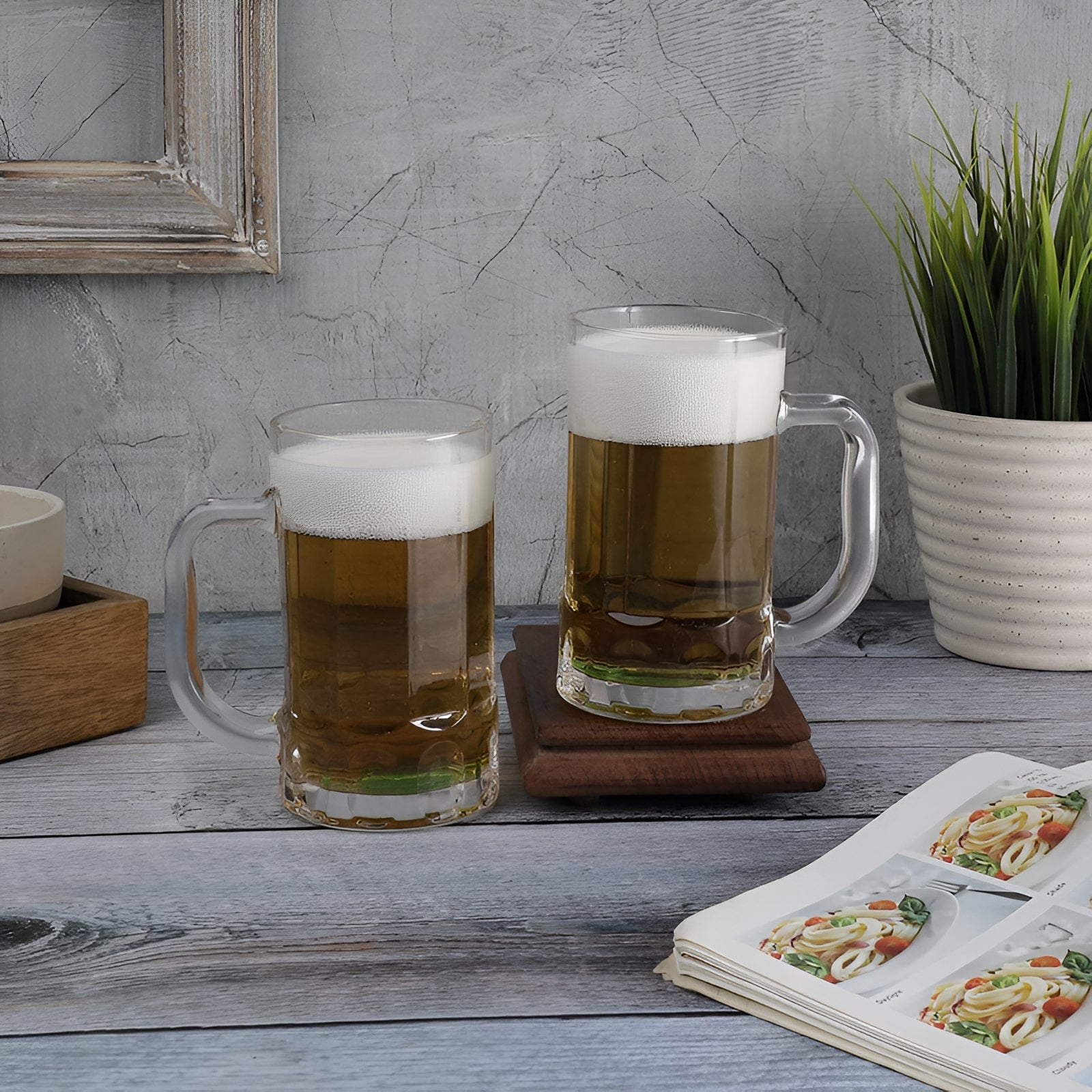 Beer Mugs 14 Oz - Set of 2