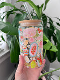 Italian Summer Sardines Glass Cup