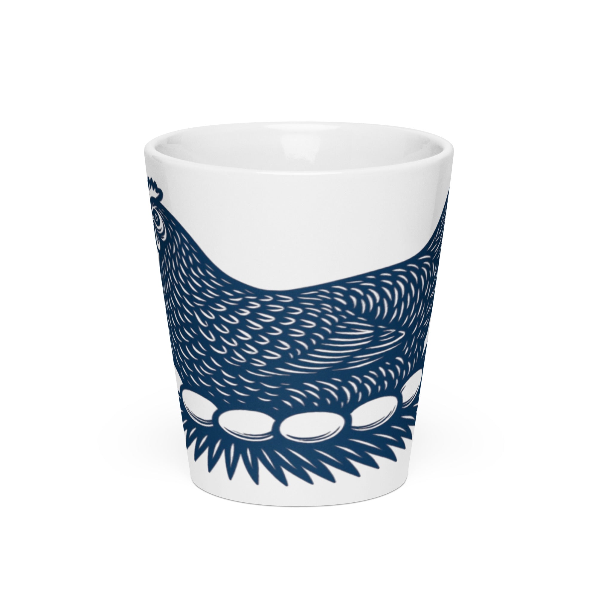 Retro Blue Hen Latte mug