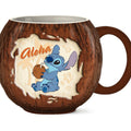 Stitch Aloha Ceramic Coconut 3D Sculpted Mug