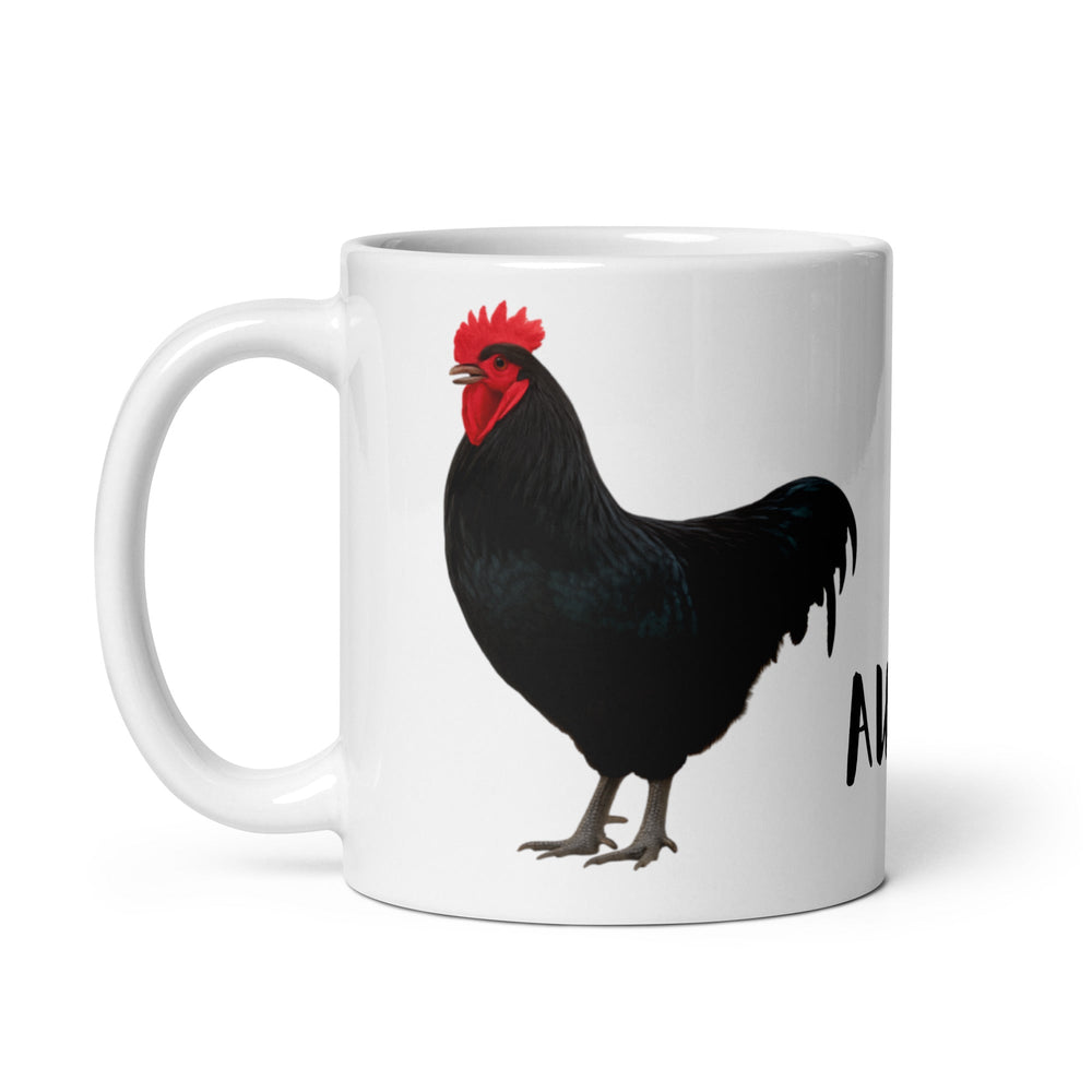 Australorp White glossy mug