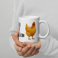 Orpington White glossy mug